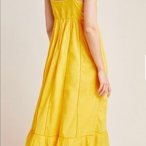 Anthropologie Maeve Arcadia Yellow Maxi Dress